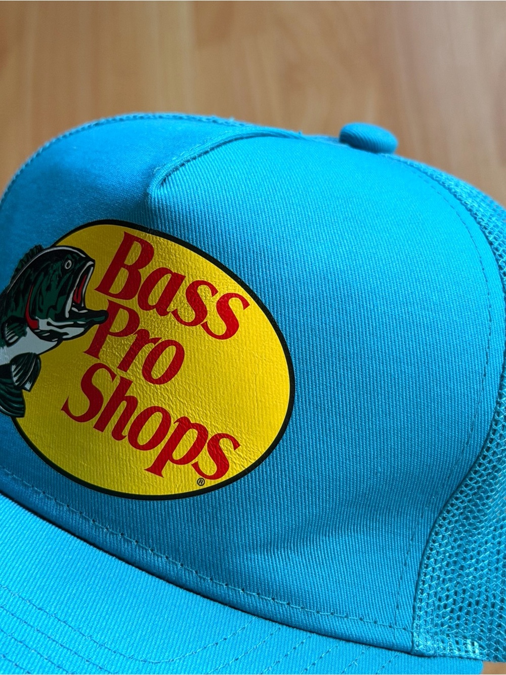 Bass Pro Shops Bright Turquoise Logo Trucker Hat